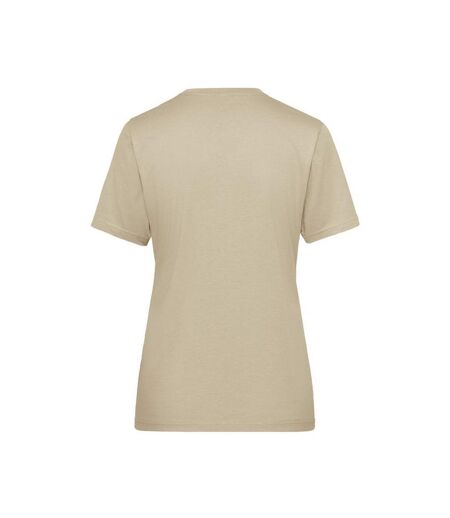 T-shirt Bio Workwear Femme Beige Gris James And Nicholson