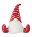 Statuette Déco Père Noël Assis 19cm Rouge & Blanc-1