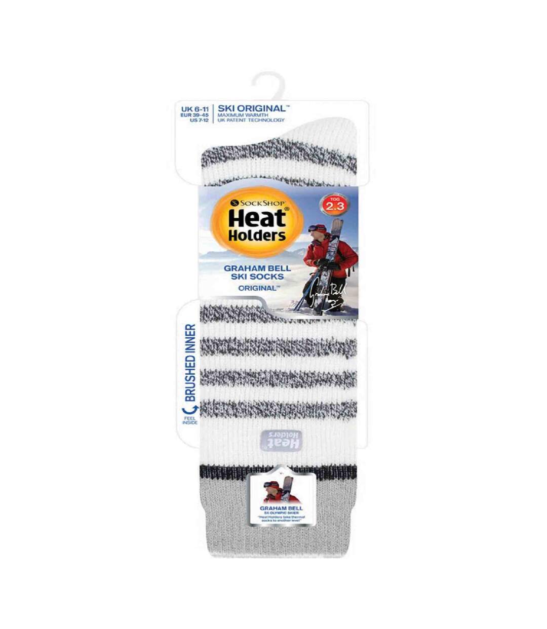 Chaussettes de Ski Homme Hautes Thermiques Chaudes-2