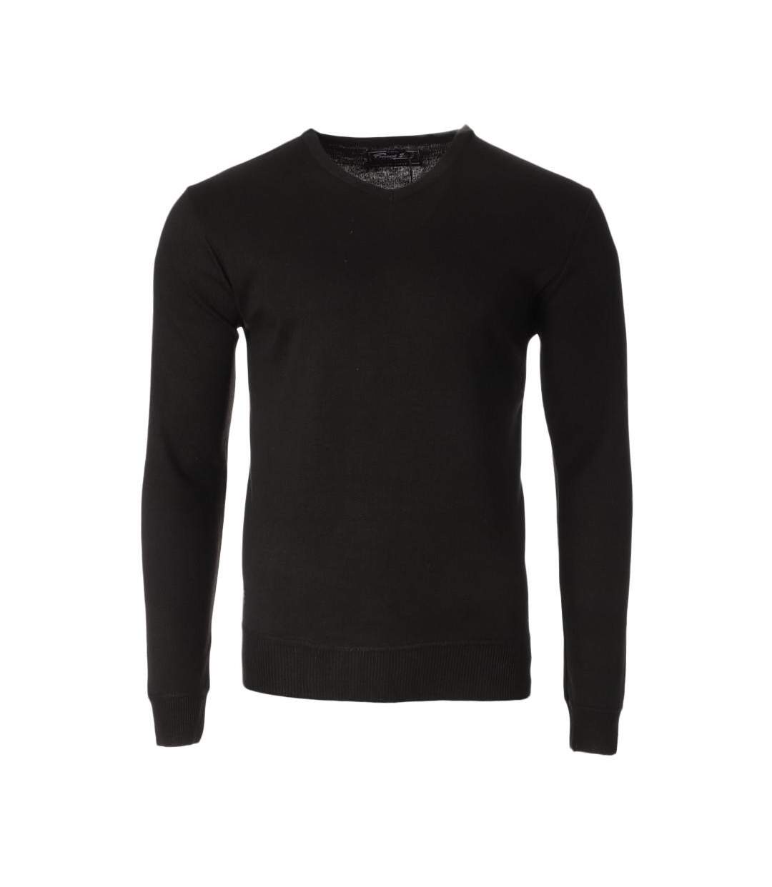 Pull noir homme rms26 basic-1