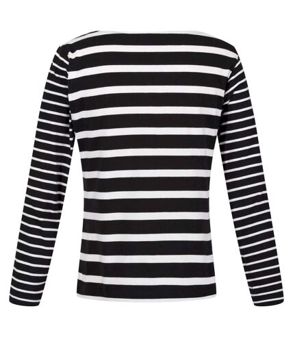Regatta - T-shirt FARIDA - Femme (Noir / Blanc) - UTRG8449