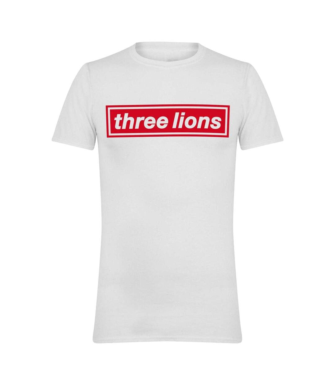 T-shirt Motif/style Three Lions Adulte Blanc England-1