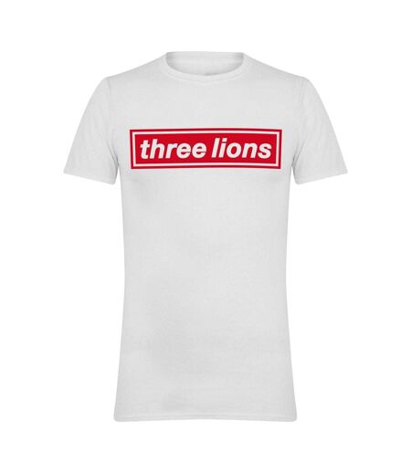 T-shirt Motif/style Three Lions Adulte Blanc England
