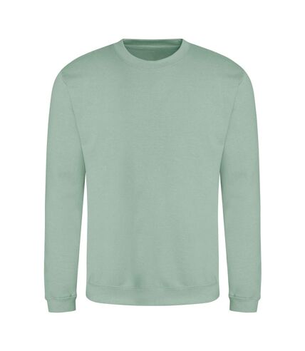 Just hoods  unisex crew neck plain sweatshirt 280 gsm dusty green Awdis