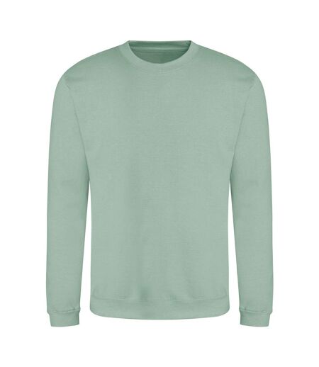 Just hoods  unisex crew neck plain sweatshirt 280 gsm dusty green Awdis