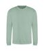 Just hoods  unisex crew neck plain sweatshirt 280 gsm dusty green Awdis