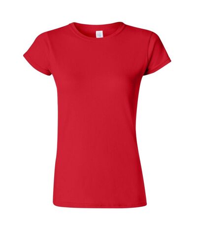 Gildan Ladies Soft Style Short Sleeve T-Shirt (Red) - UTBC486