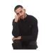 Mens Double Knit Quarter Zip Sweatshirt Black Ralph Lauren-4