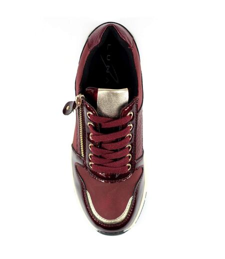 Lunar - Baskets SAMMY - Femme (Bordeaux) - UTGS620