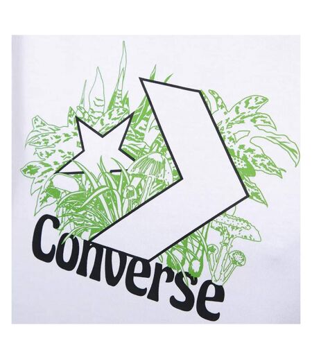 T-shirt Blanc Femme Converse 3219 - M