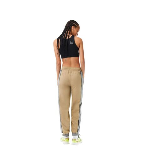 Womens/ladies Colour Block Joggers Cement Lacoste