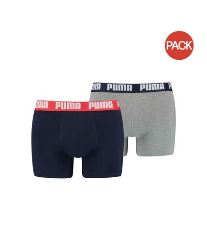 Boxers basic homme gris / bleu marine Puma Puma