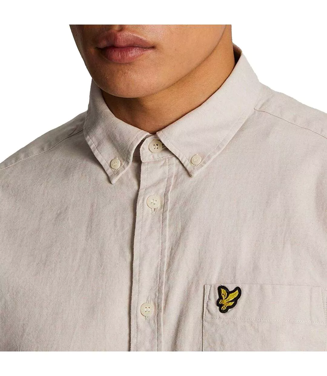Chemise Homme Crème Lyle & Scott-4
