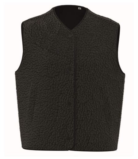 Veste gilet sans manches sherpa - Femme - PATS604 - noir