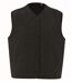 Veste gilet sans manches sherpa - Femme - PATS604 - noir-1