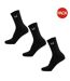 Pack Of 3  Unisex Adult Logo Crew Socks  Black MyProtein-1