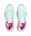 Womens/ladies Glide Suede Trainers Aqua Pink Reebok-3