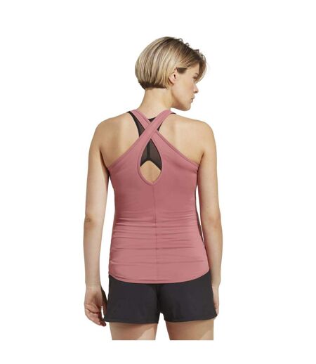 Débardeur train essentials femme rose / blanc Adidas