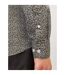 Mens Leaf Print Slim Long-sleeved Shirt Peat Jack And Jones-4
