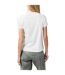 Womens/ladies Graphic Print T-shirt White Levis-3