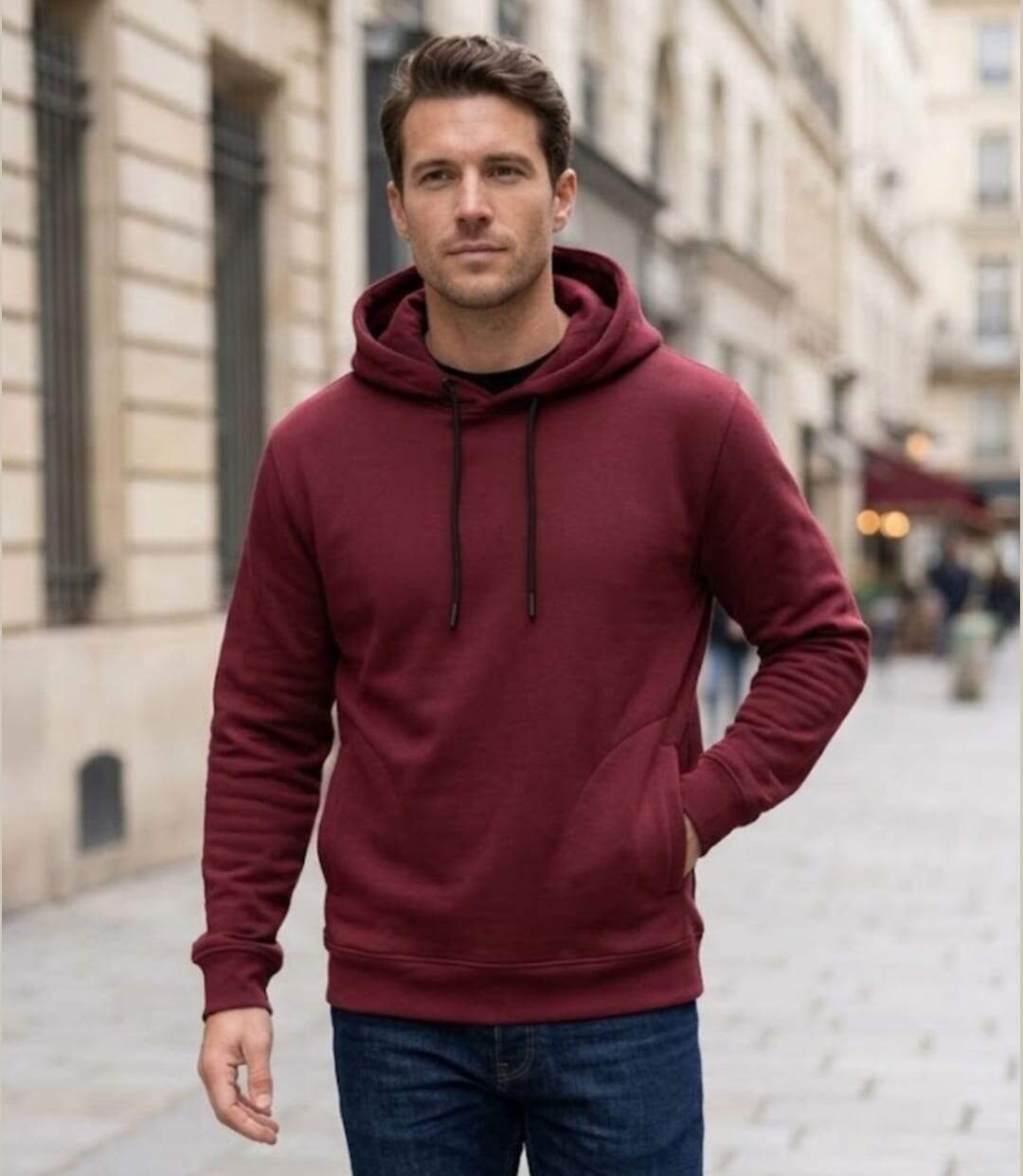 CHALLENGER PRIAM3 — Sweat à capuche bordeaux : l'allié sport et confort-5