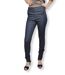 Pantalon femme coupe slim couleur dark night