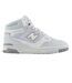 Womens/ladies 650 Leather High Top Trainers Light Grey New Balance-1