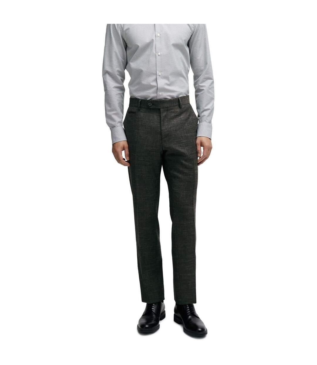 Mens H-genius Slim Trousers Dark Green Boss-1