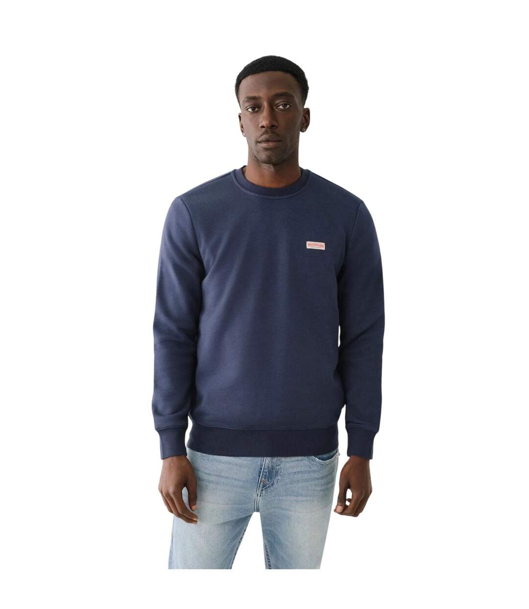 Mens Crew Neck Sweatshirt Dress Blue True Religion-2