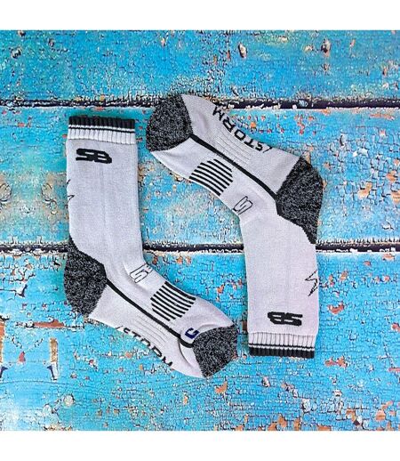 2 Pr Chaussettes Randonnée Femme Renforcées Coton