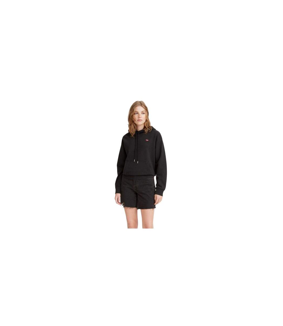 Sweat À Capuche Everyday Femme Noir Levis-1