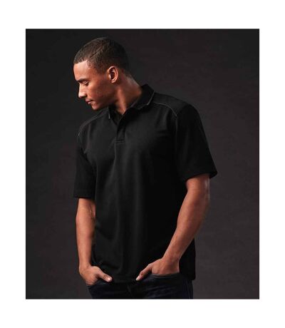 Stormtech Mens Endurance HD Polo Shirt (Black/Dolphin) - UTPC4751
