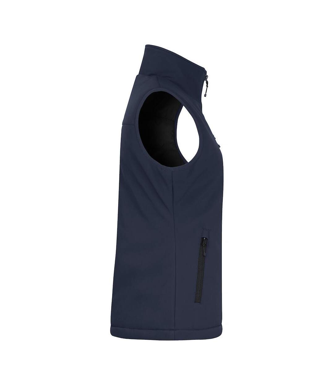 Womens/ladies softshell panels gilet dark navy Clique-4