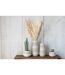 Vase Déco en Grès Kai 40cm Beige & Blanc-5