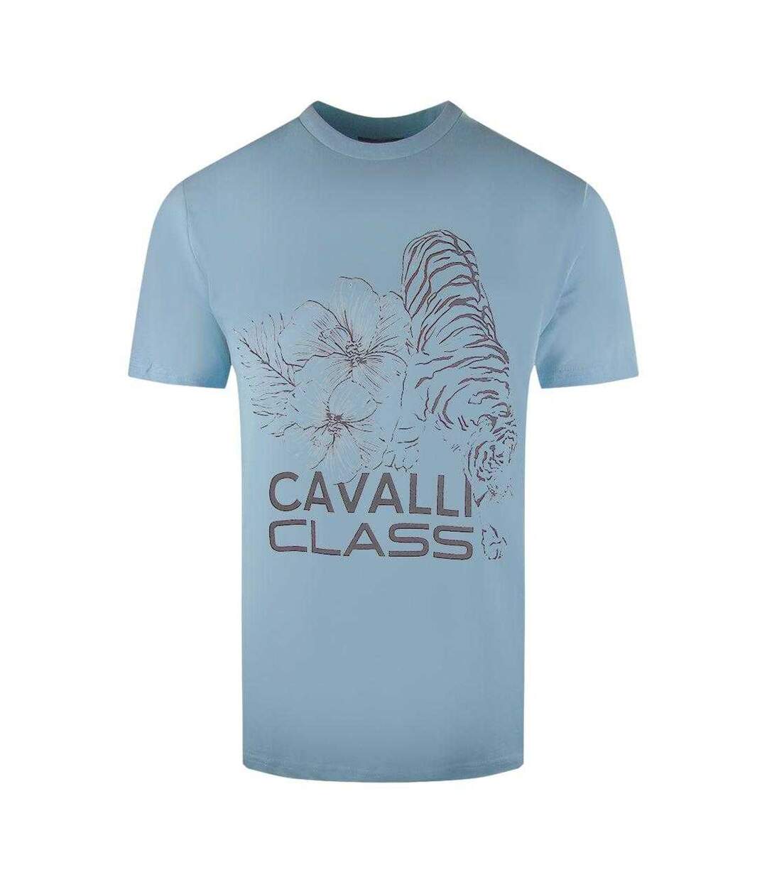 T-shirt Homme Bleu Cavalli Class-1