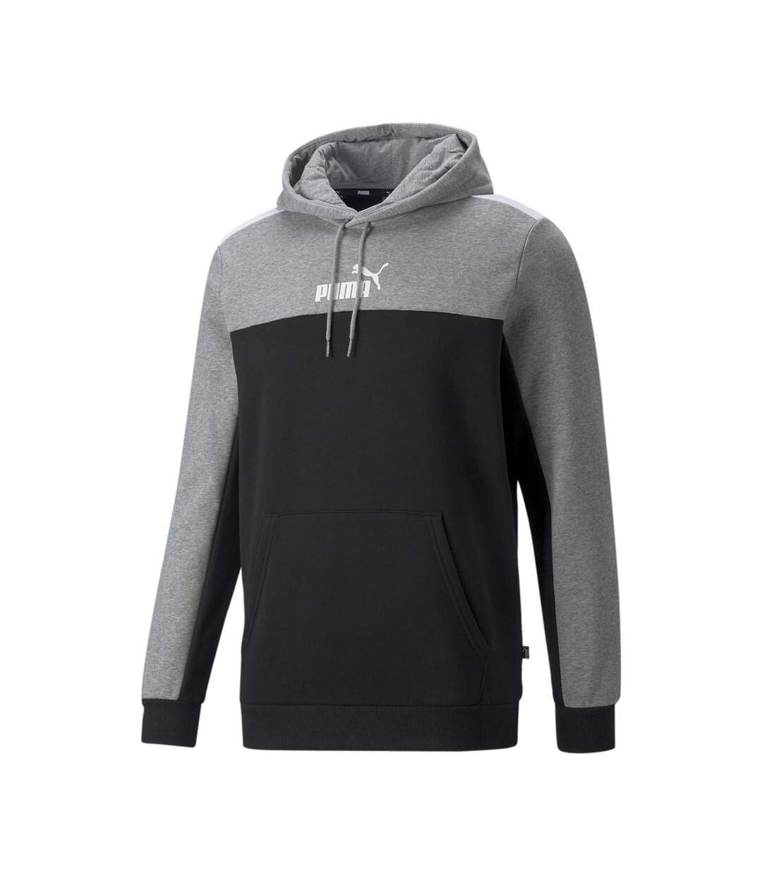 Sweat à capuche Marine/Gris Homme Puma Ess Block - S-1