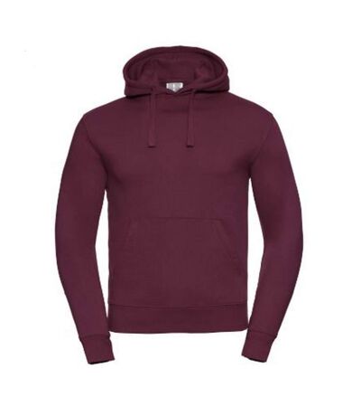 Russell Mens Authentic Hooded Sweatshirt / Hoodie (Burgundy)