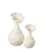 Vase Déco en Céramique Helix 38cm Blanc-2