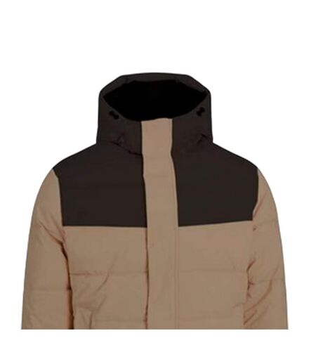 Mens Colour Block Ribbed Hooded Puffer Jacket Crockery Jack And Jones