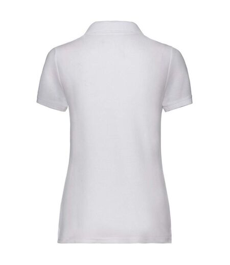 Polo 65/35 Femme Blanc Fruit Of The Loom