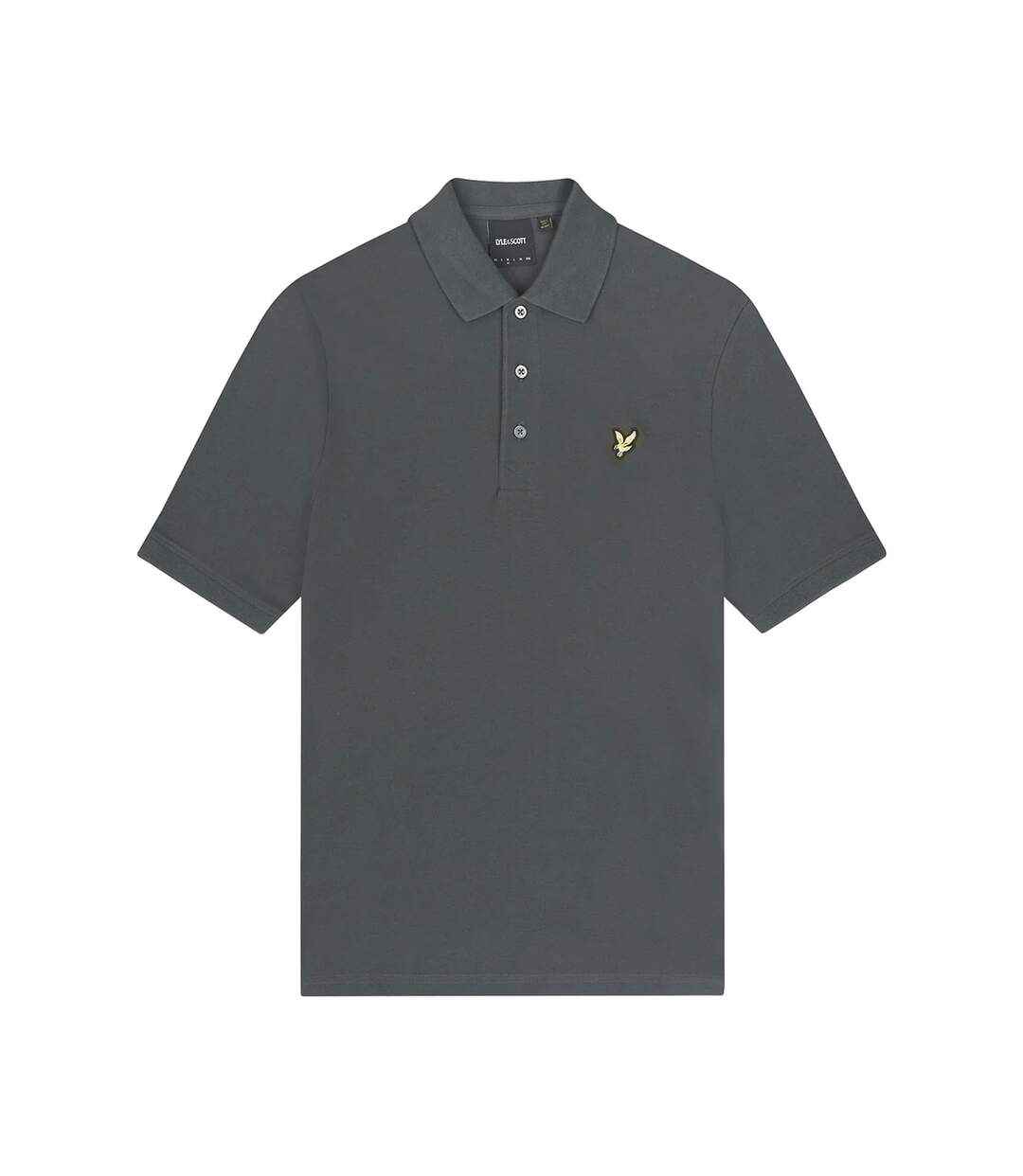 Polo uni pour hommes gunmetal Lyle & Scott-1