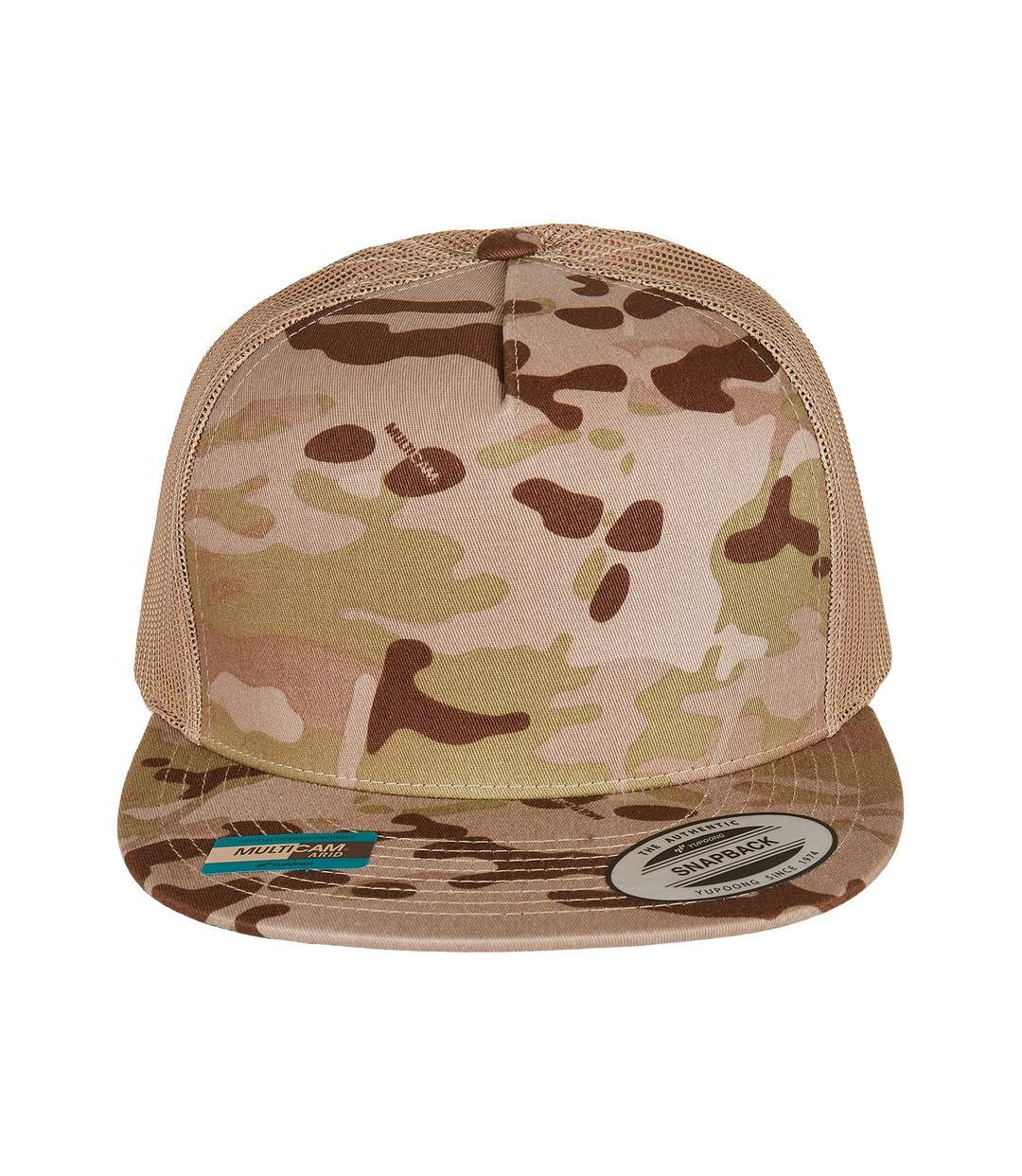 Casquette trucker adulte aride / marron clair Flexfit-1