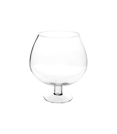 Coupe sur Pied Cognac 24cm Transparent