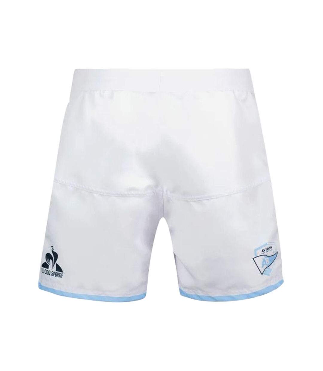 Aviron bayonnais  short de sport blanc homme le coq sportif n°1 optical-1