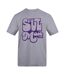 Unisex Adult Soul Man Printed Cotton T-shirt Grey AWD-1