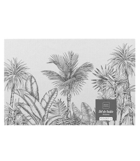 Set de Table Déco Arizona 28x43cm Gris