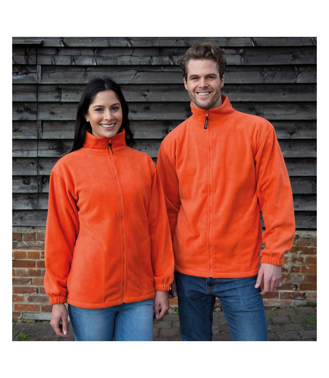 Result Mens Full Zip Active Fleece Anti Pilling Jacket (Orange) - UTBC922-3