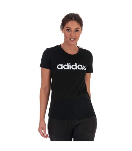T-shirt Essentials Femme Noir Blanc Adidas