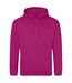 Sweat À Capuche College Adulte Fuchsia Awdis-1
