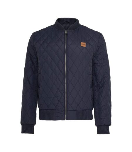 Doudoune Motif/style Losange Homme Bleu Marine Urban Classics